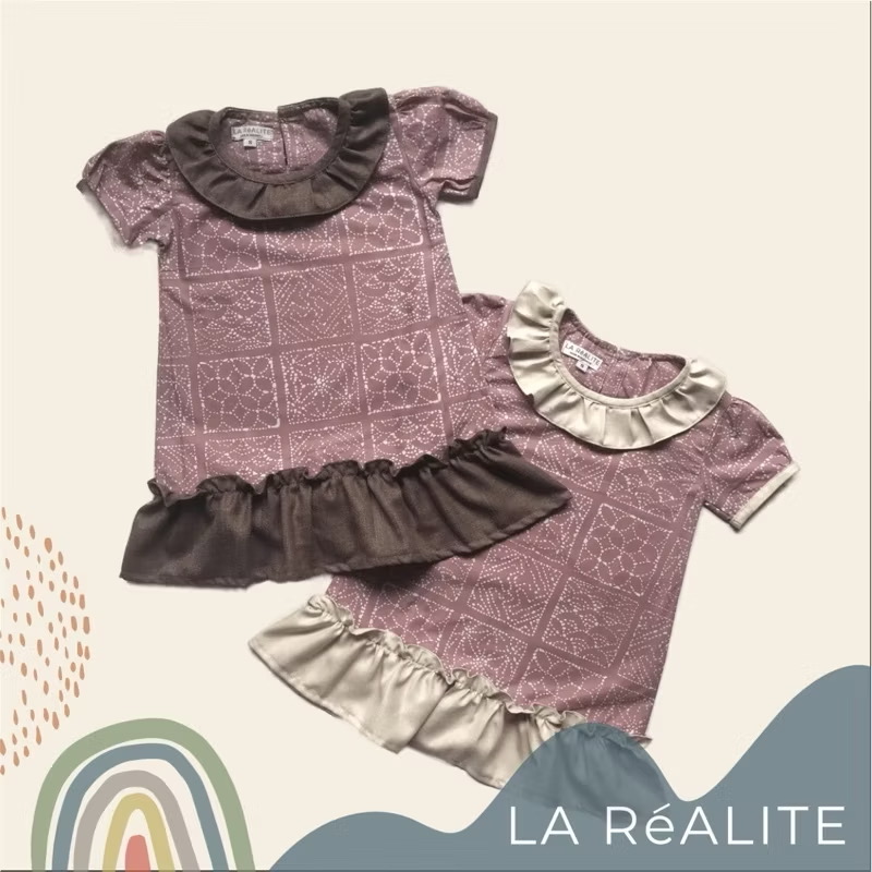 [1-8 TAHUN] LA RéALITE - KAYOA DRESS & HEADBAND - BAJU TUNIK AKSESORIS BANDANA BATIK CAP BAYI BALITA ANAK PEREMPUA