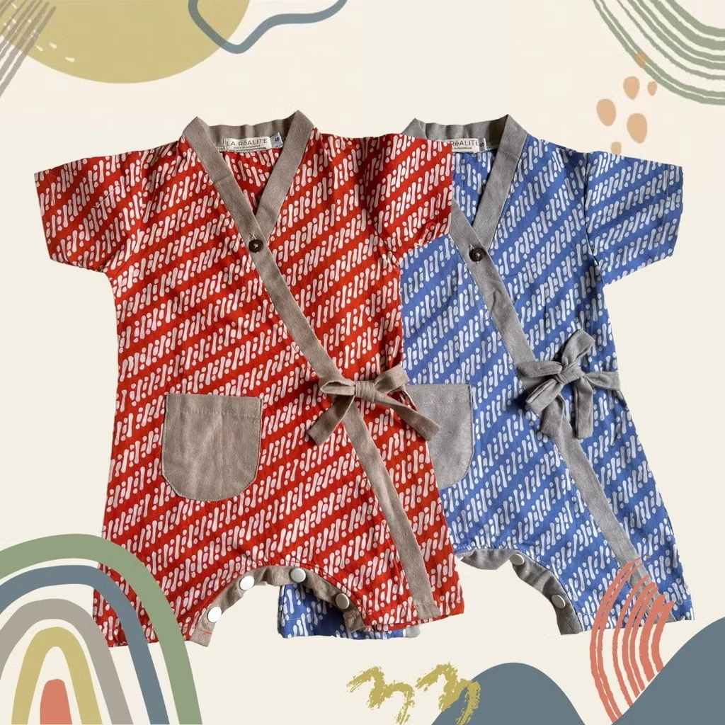 [6 BLN - 4 TH] LA RéALITE - RAKATA ROMPER UNISEX - BAJU BATIK BAYI , BALITA , ANAK