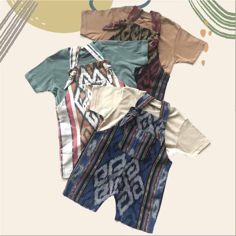 [1-4 TAHUN] LA RéALITE - DEWANTARA OVERALL SET - BAJU TENUN BATIK BAJU KODOK JUMPSUIT ANAK UNISEX CEWE COWO
