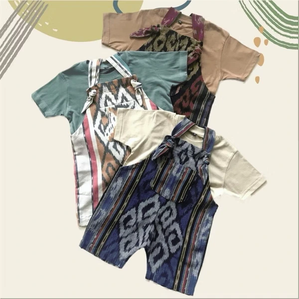 [1-4 TAHUN] LA RéALITE - DEWANTARA OVERALL SET - BAJU TENUN BATIK BAJU KODOK JUMPSUIT ANAK UNISEX CEWE COWO