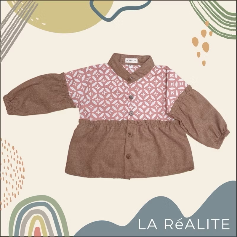 [1-6 TAHUN] LA RéALITE - TINABO BLOUSE - BLUS ATASAN BATIK CAP KOMBINASI BALITA ANAK CEWE SIBLING COUPLE