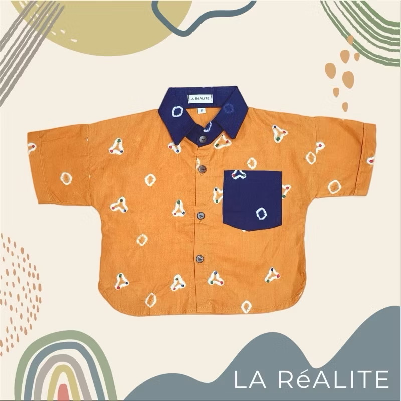 [1-6 TAHUN] LA RéALITE - YOYO SHIRT - KEMEJA ATASAN BATIK JUMPUTAN BAYI BALITA ANAK COWO