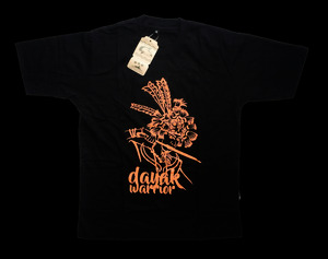 kaos jukut - dayak warior kaos oleh oleh samarinda khas kaltim