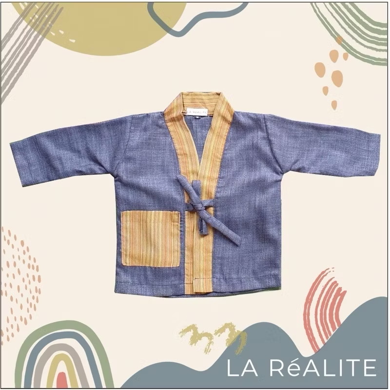 LA RéALITE - BENDE OUTER - OUTER LURIK LUARAN BAJU ANAK BALITA UNISEX CEWE COWO