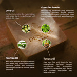 Denara Bali Tea Tree & Tamanu Soap 110gr | Sabun Alami Merawat Kulit Berjerawat & Mengontrol Minyak