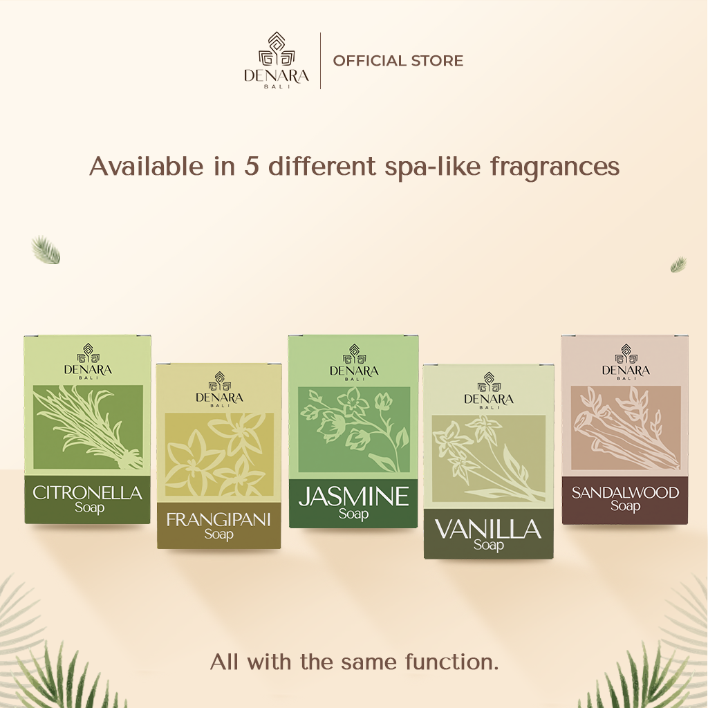 Denara Bali Basic Natural Soap 30gr | Gentle & Fresh Cleanser  (Sabun Alami Lembut dan Melembapkan)