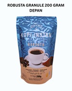 ROBUSTA GRANULE 200 gram Agglomerated Instan Coffee / Kopi Hitam Tanpa Ampas