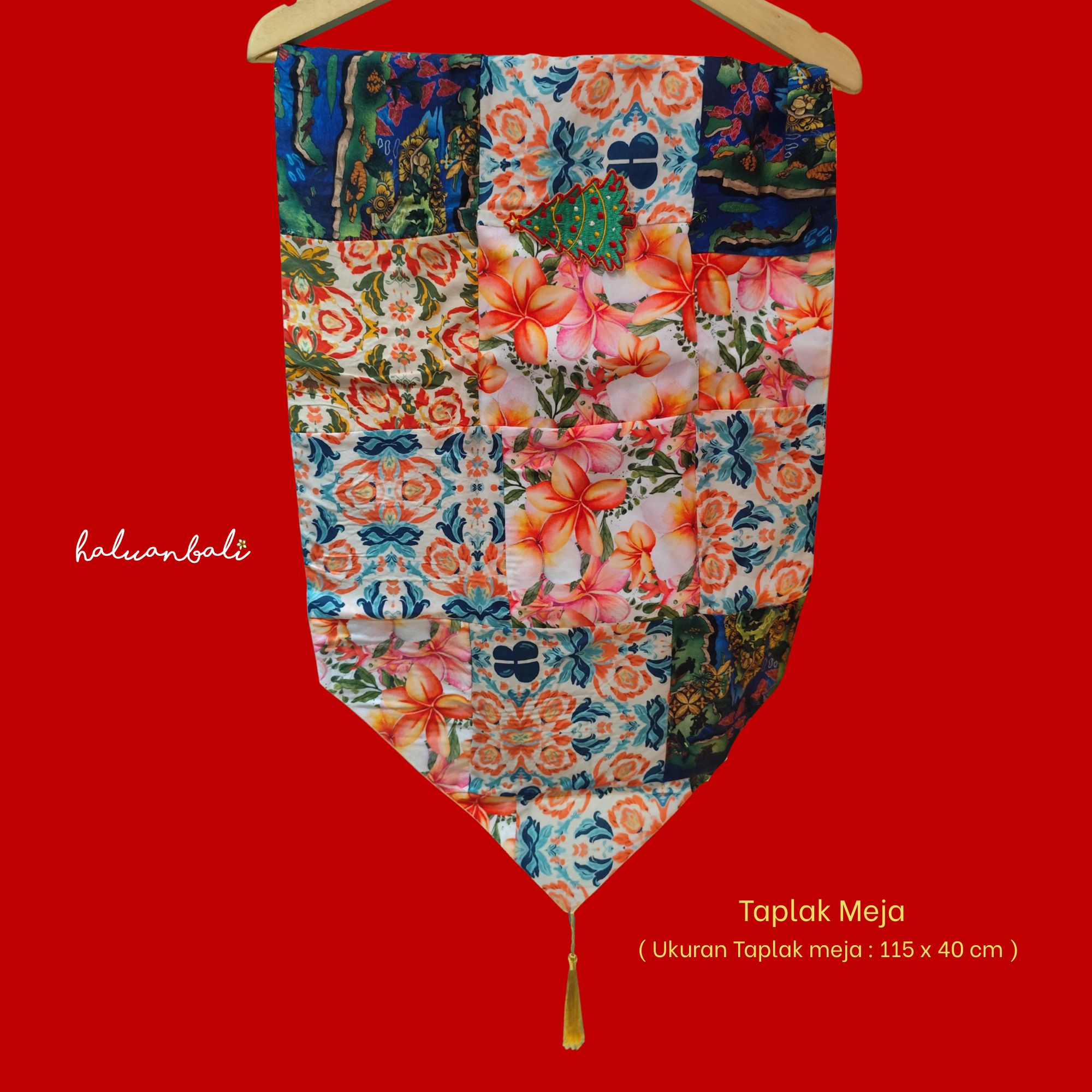 Hampers Natal HaluanBali - Kado Natal - Sarung Bantal Taplak Meja - Patchwork