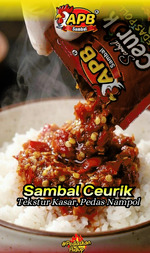 APB SAMBAL CEURIK  (SAMBAL BAWANG) 18 gr isi 10 Sachet