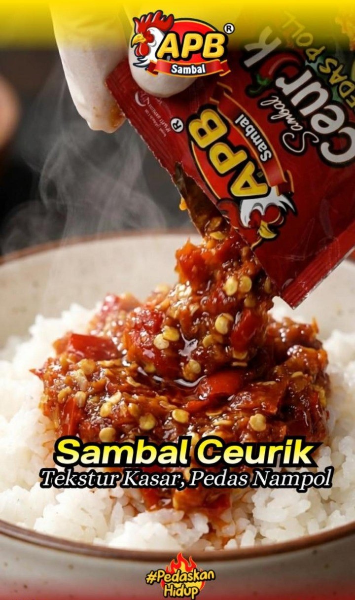 APB SAMBAL CEURIK  (SAMBAL BAWANG)  Sachet 18 gr