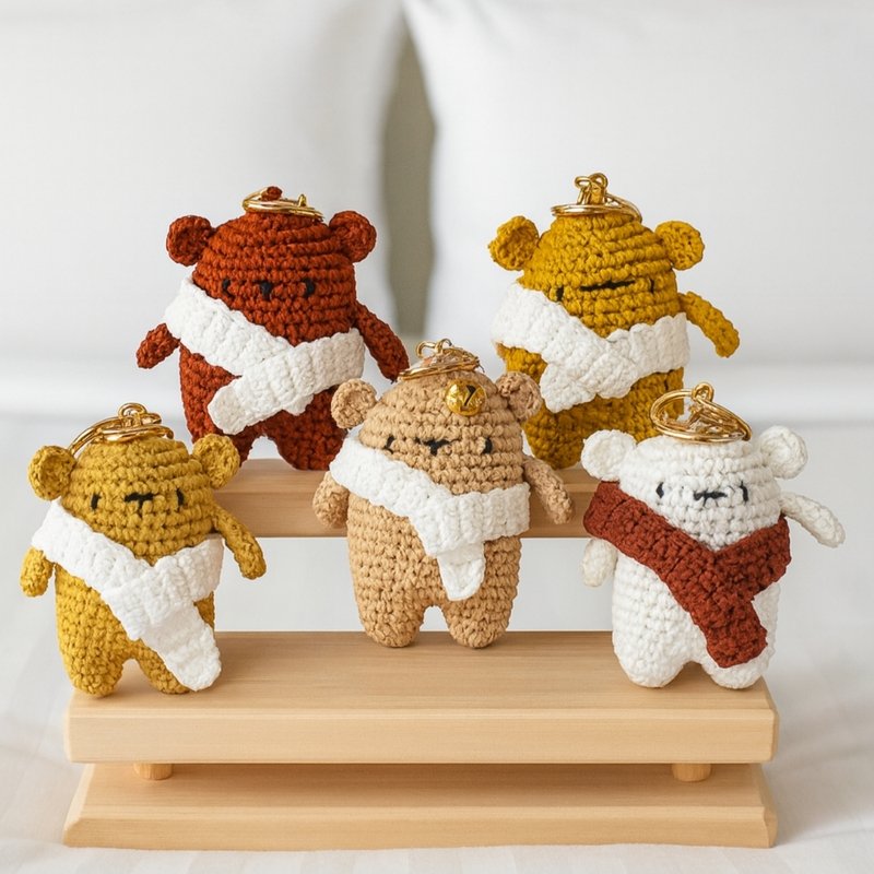 Joy Head Crochet Chain Unik Lucu Bagcharm