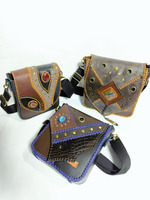 UWAISGEN Tas Selempang Kulit Tas Endek Etnik Bali Handmade Caspian Bag