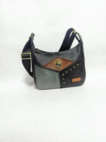 UWAISGEN Tas Selempang Kulit Tas Endek Etnik Handmade Bali Luna Slingag
