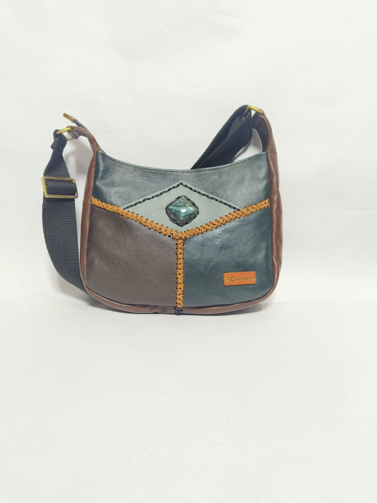 UwaisGen Tas Selempang Wanita Kulit Asli Boho Luna Bag