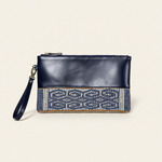 KAINNESIA Sekar Clutch - Tenun Kulit Sapi Asli
