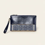 KAINNESIA Sekar Clutch - Tenun Kulit Sapi Asli