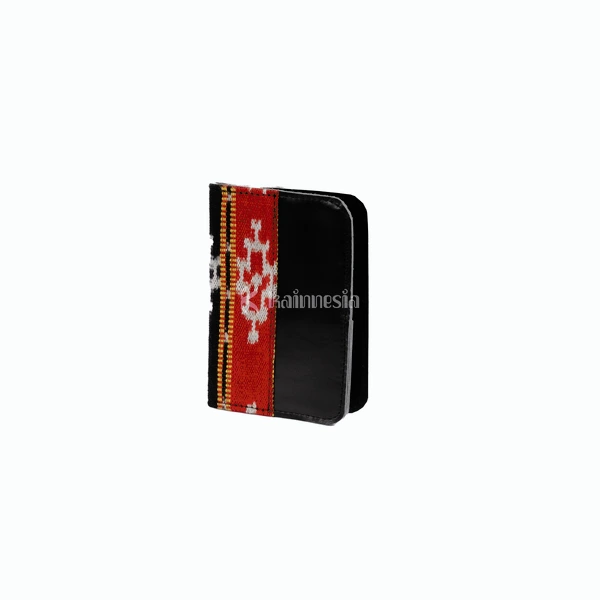 KAINNESIA Kymani Passport Cover - Tenun Kulit Sapi Asli