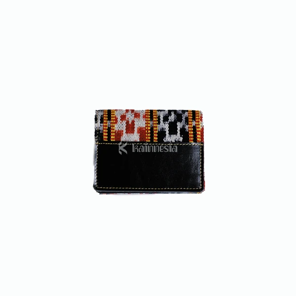 KAINNESIA Anom Cardholder Double - Tenun Kulit Sapi Asli