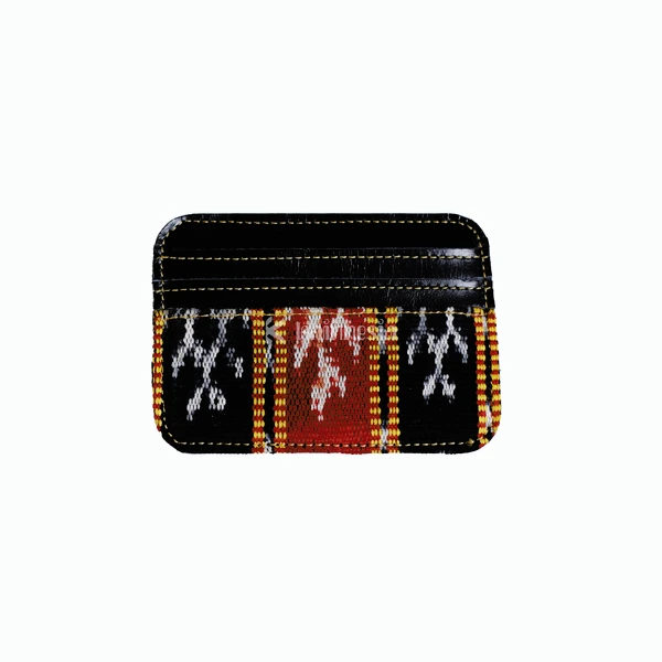KAINNESIA Aswin Cardholder Single - Tenun Kulit Sapi Asli
