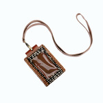 KAINNESIA Sasi Tag ID Card Holder Double - Tenun Kulit Sapi Asli