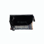 KAINNESIA Shinta Clutch - Tenun Kulit Sapi Asli