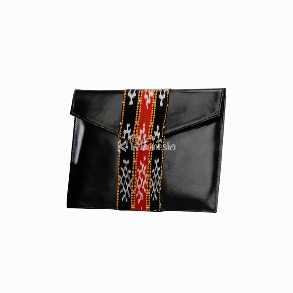 KAINNESIA Bintara Laptop Sleeve Case - Tenun Kulit Sapi Asli
