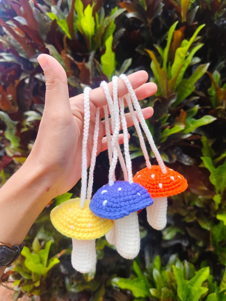 Bag Charm Jamur Rajut