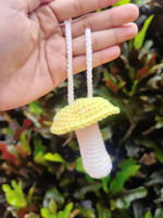 Bona Rajut. Bag Charm Jamur Rajut Handmade. Souvenir Handmade