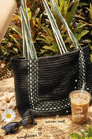 Bona Rajut. Tas Rajut Sunlit Tote Bag Tas Handmade