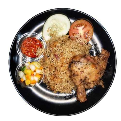 Nasi Kebuli dengan Ayam Roasted - matang