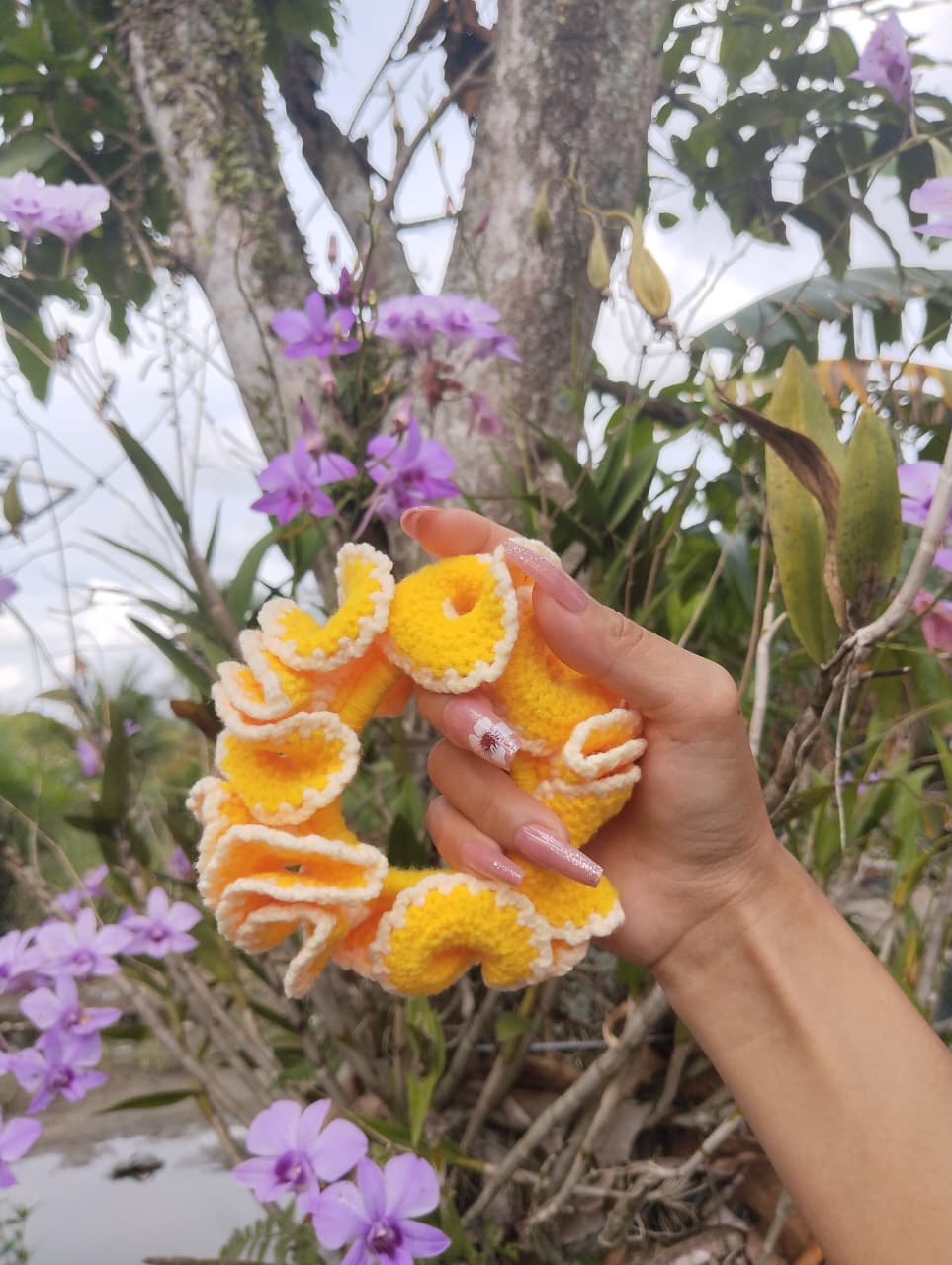 Bona rajut Ikat rambut rajut handmade