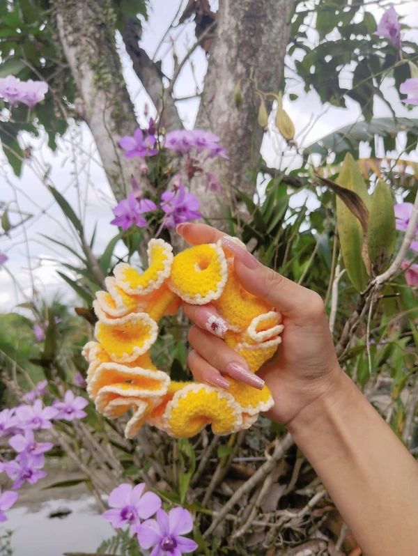 Bona rajut Ikat rambut rajut handmade