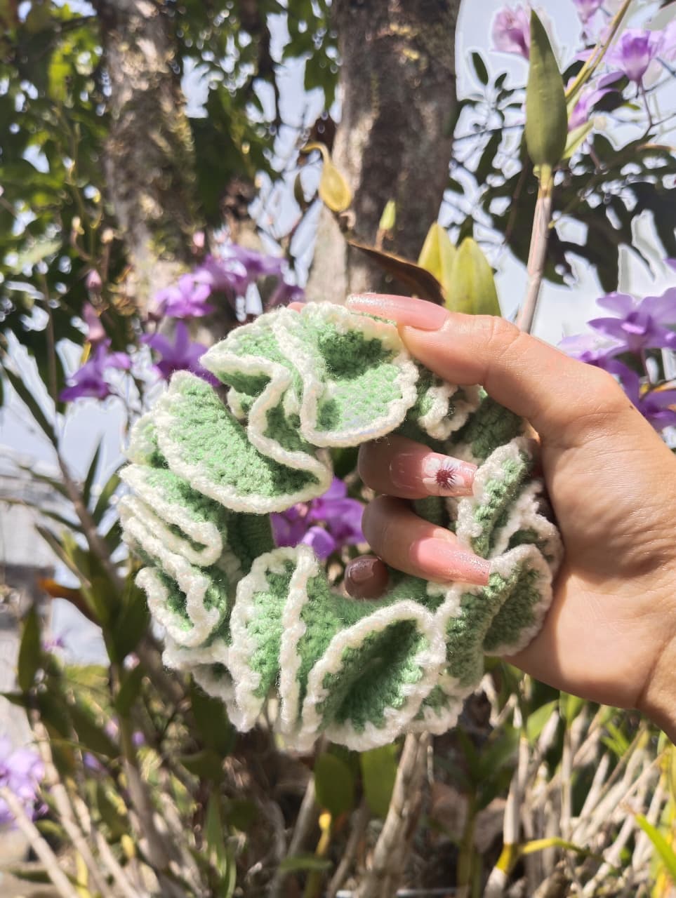 Bona rajut Ikat rambut rajut handmade