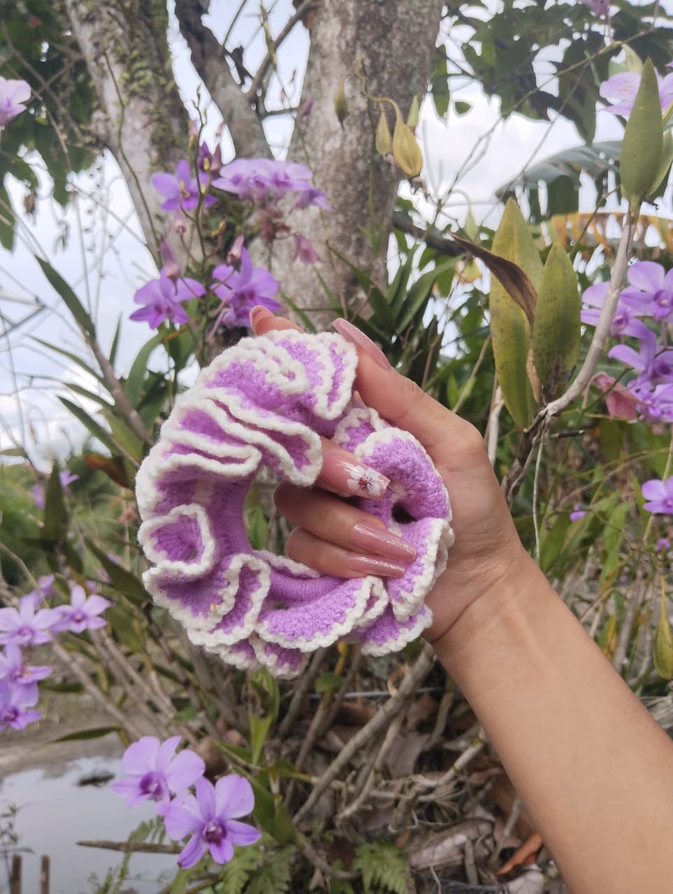 Bona rajut Ikat rambut rajut handmade