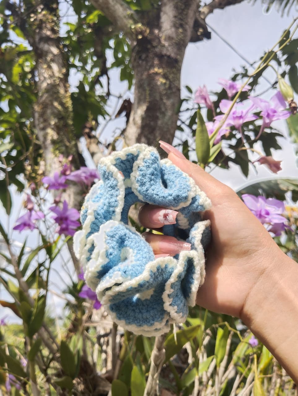 Bona rajut Ikat rambut rajut handmade