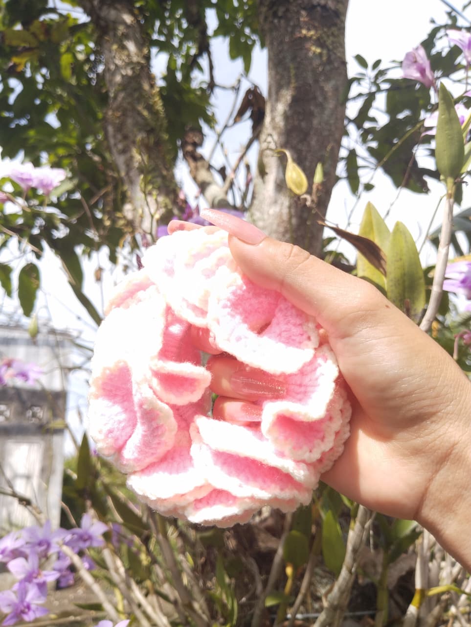 Bona rajut Ikat rambut rajut handmade