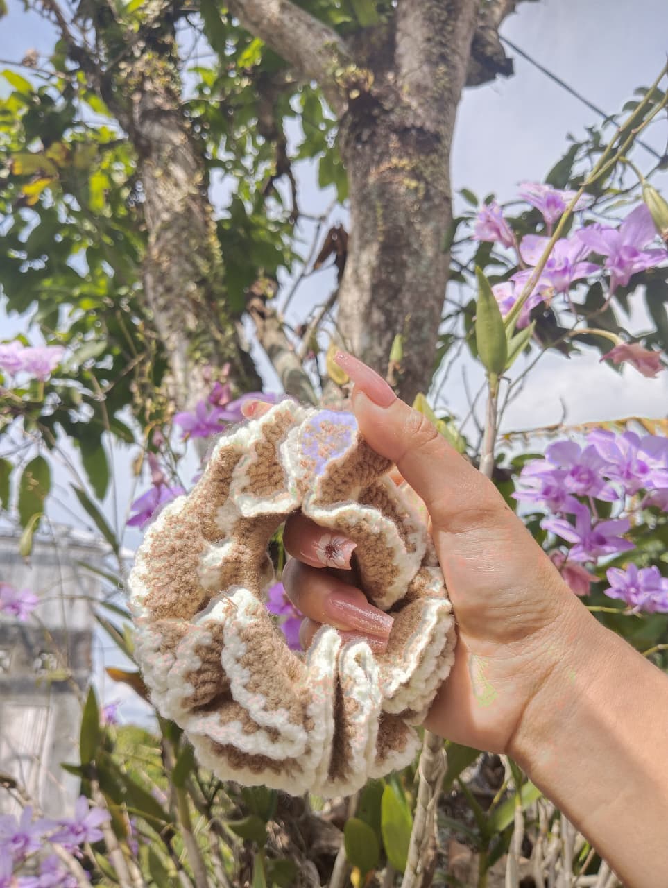 Bona rajut Ikat rambut rajut handmade