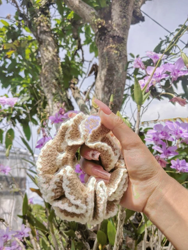 Bona rajut Ikat rambut rajut handmade