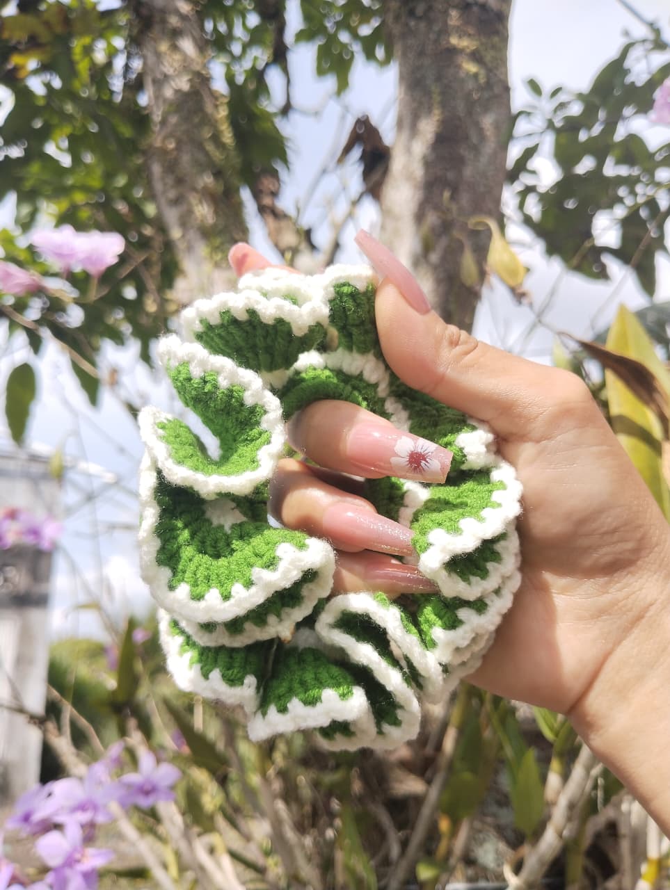 Bona rajut Ikat rambut rajut handmade