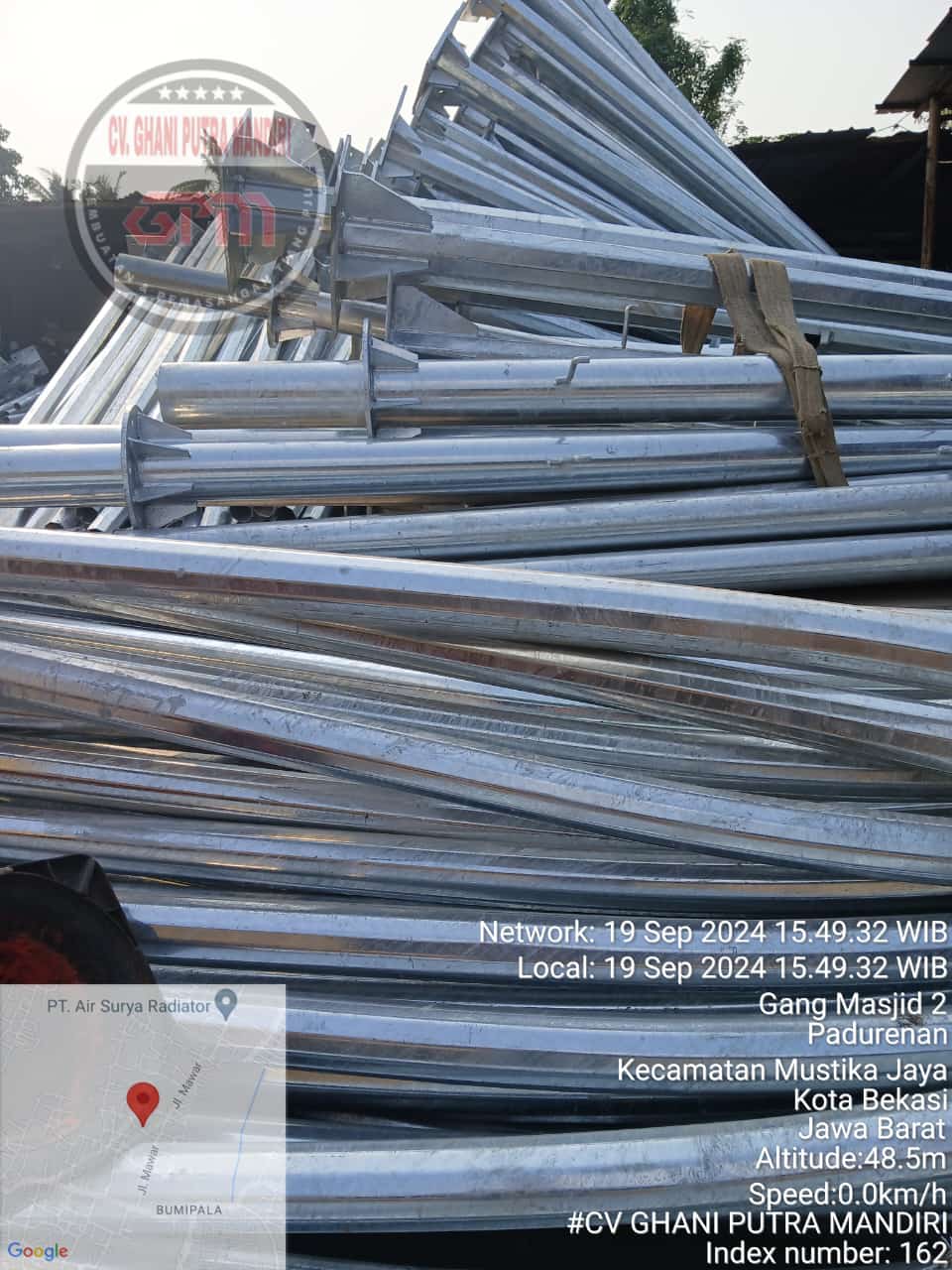 Tiang Lampu PJU Hexagonal 7 meter