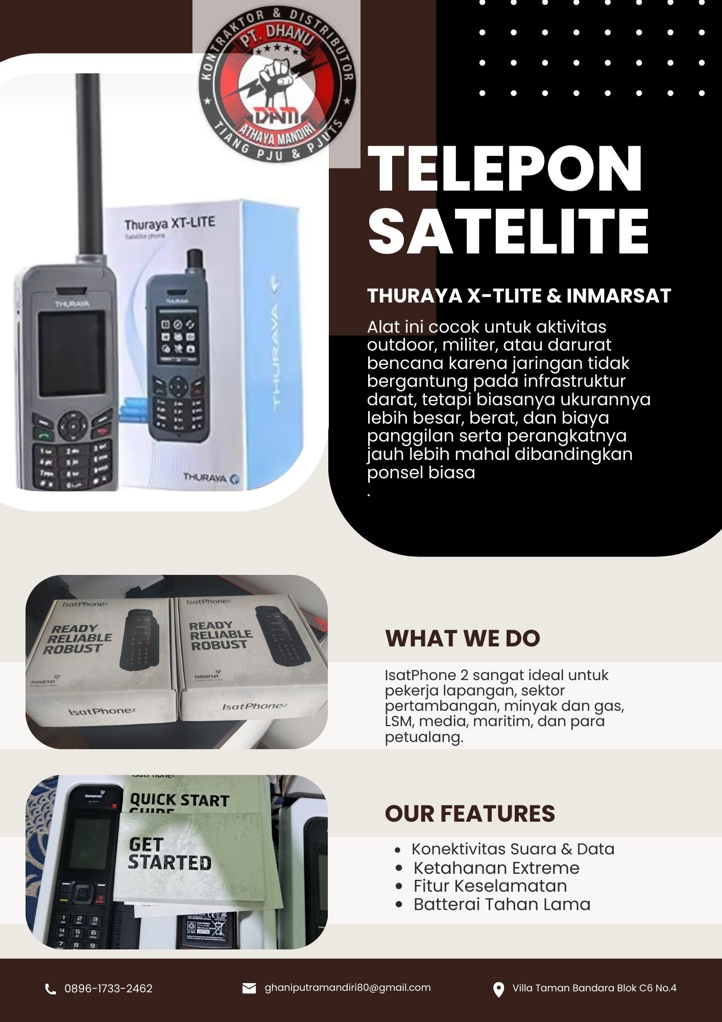 Telepon Satelite THURAYA X-TLITE LITE