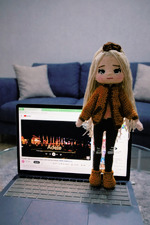 American Crochet Dolls Unik Lucu Handmade Original