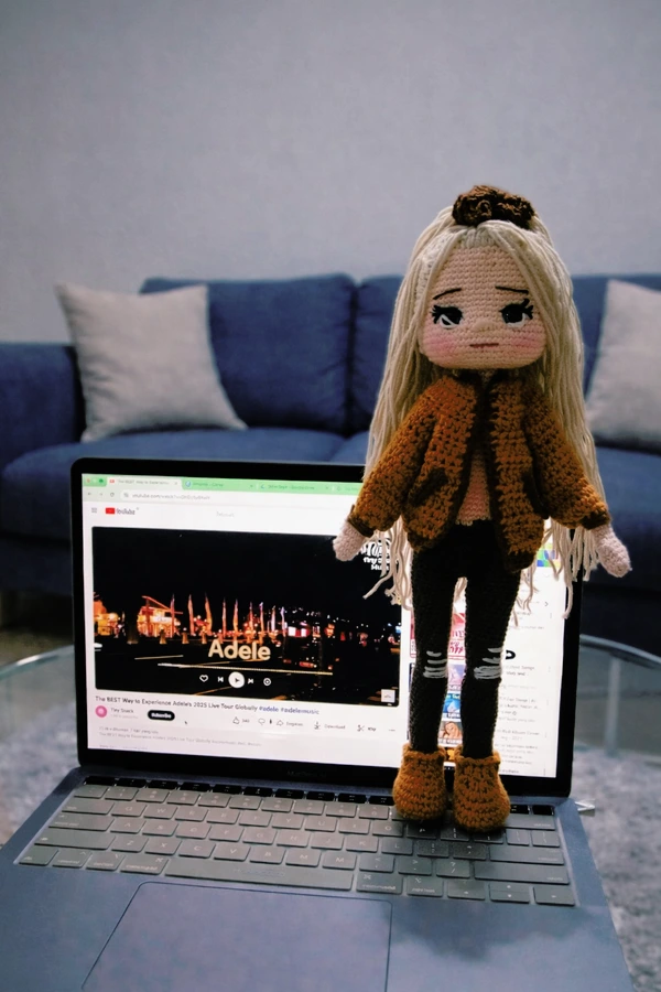 American Crochet Dolls Unik Lucu Handmade Original