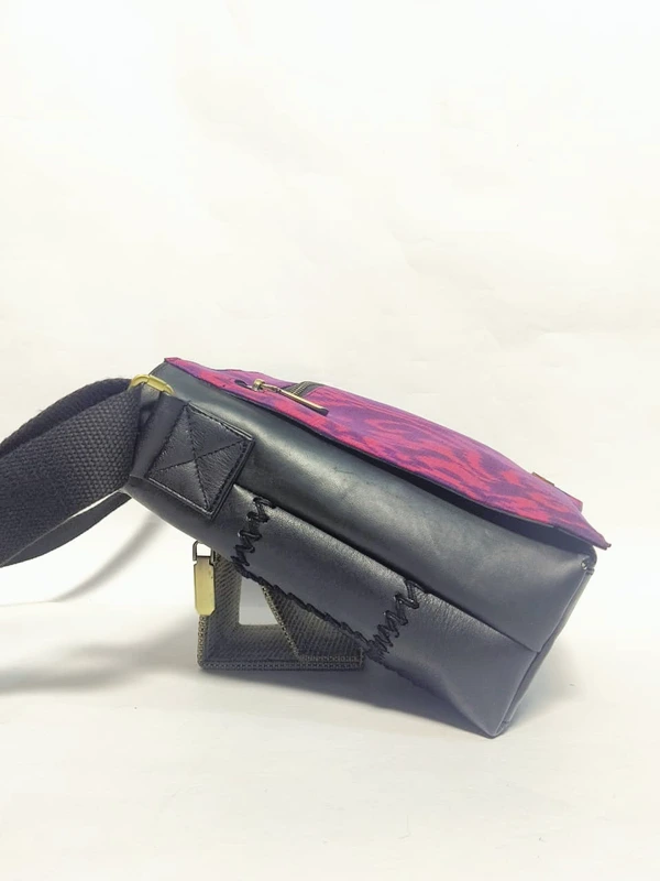UWAISGEN Tas Selempang Kulit Tas Endek Etnik Bali Handmade Kindy Bag