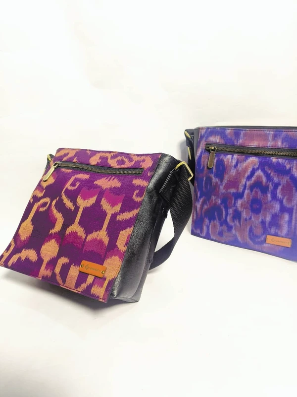 UWAISGEN Tas Selempang Kulit Tas Endek Etnik Bali Handmade Kindy Bag
