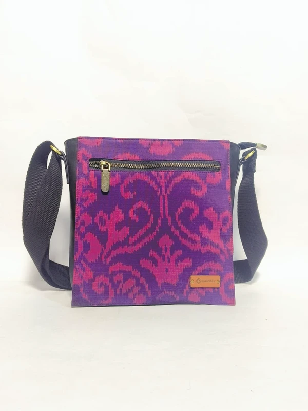 UWAISGEN Tas Selempang Kulit Tas Endek Etnik Bali Handmade Kindy Bag
