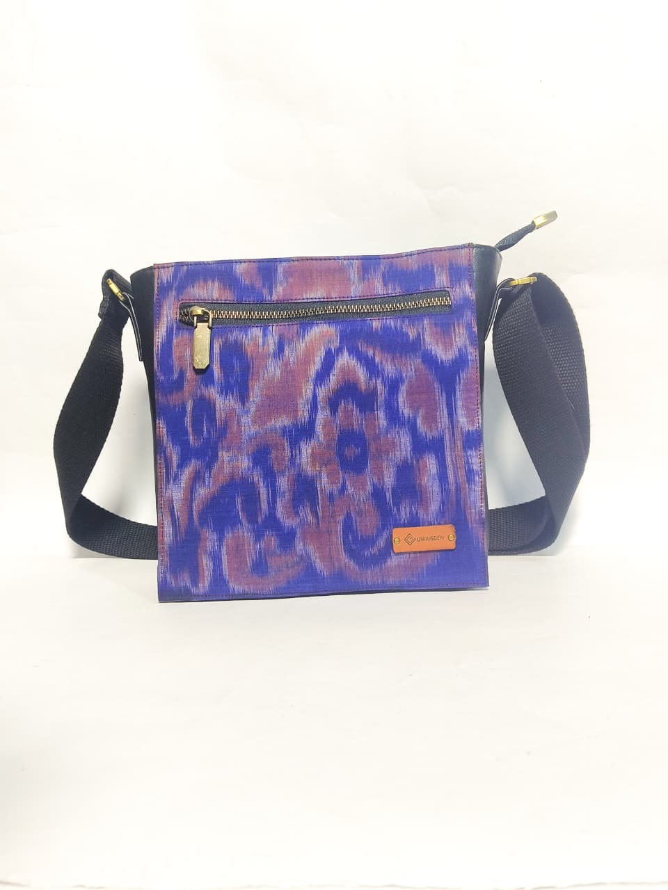 UWAISGEN Tas Selempang Kulit Tas Endek Etnik Bali Handmade Kindy Bag