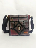 UWAISGEN Tas Selempang Kulit Tas Endek Etnik Bali Handmade Kindy Bag