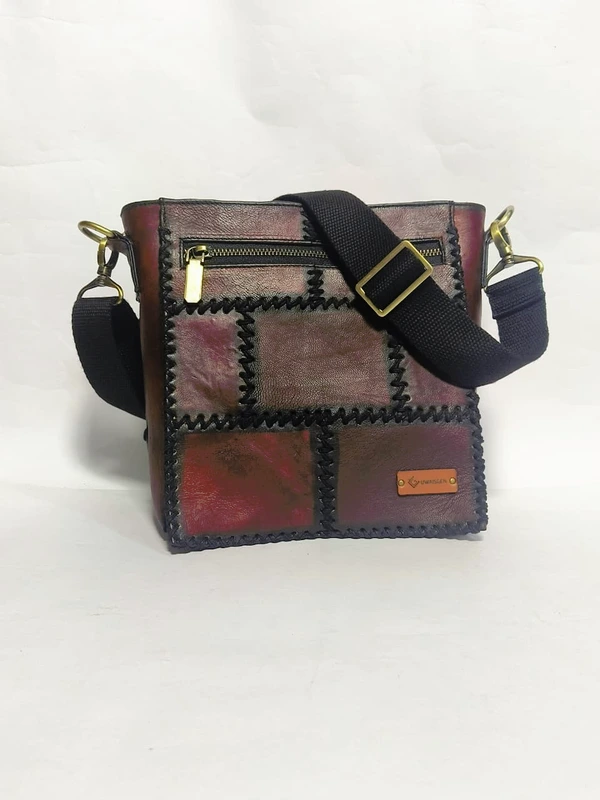 UWAISGEN Tas Selempang Kulit Tas Endek Etnik Bali Handmade Kindy Bag
