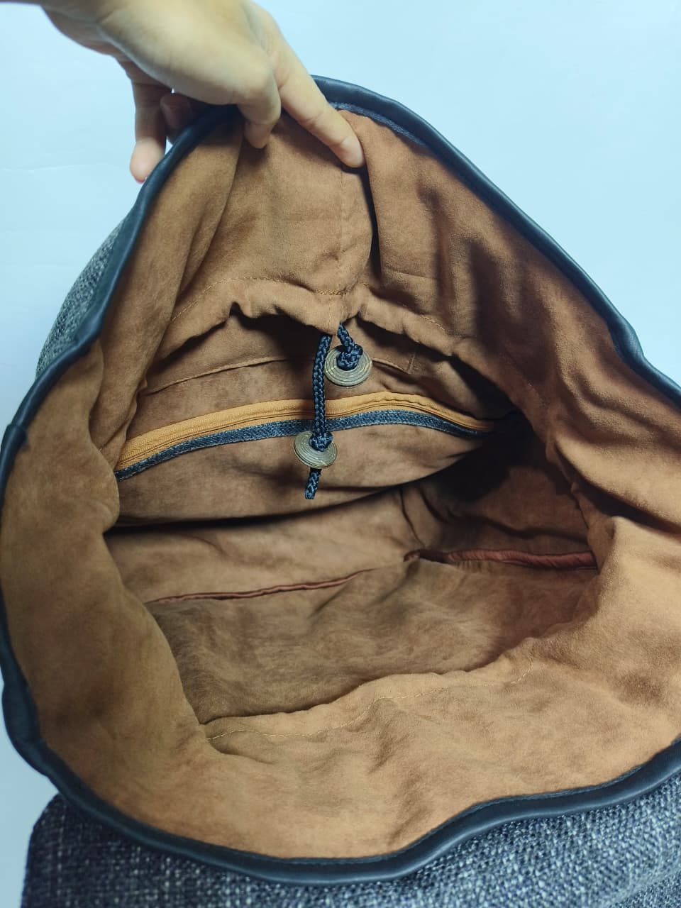 UWAISGEN Tas Etnik Bali Denish Backpack Goni Tas Punggung Tas Ransel Unisex Handmade